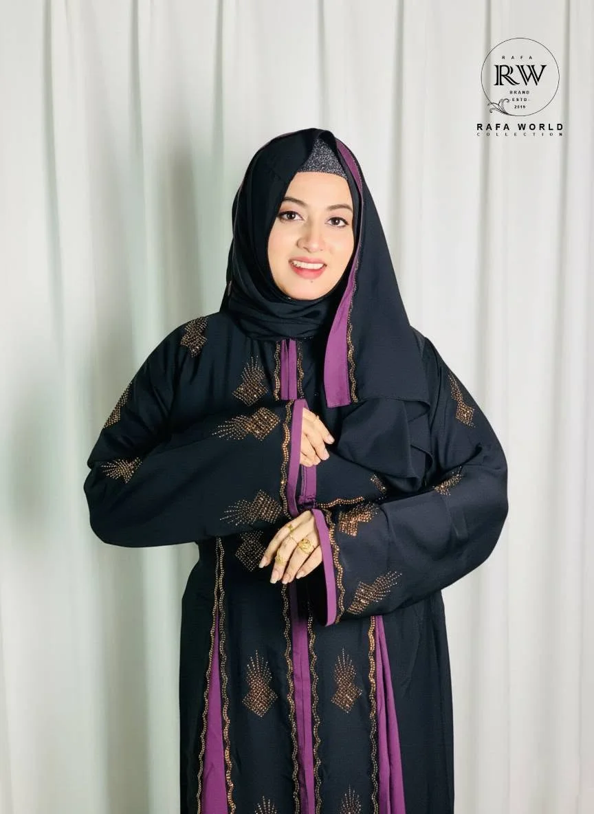 দুবাই চেরি কাপড়ের প্রিমিয়াম বোরকা & হিজাব