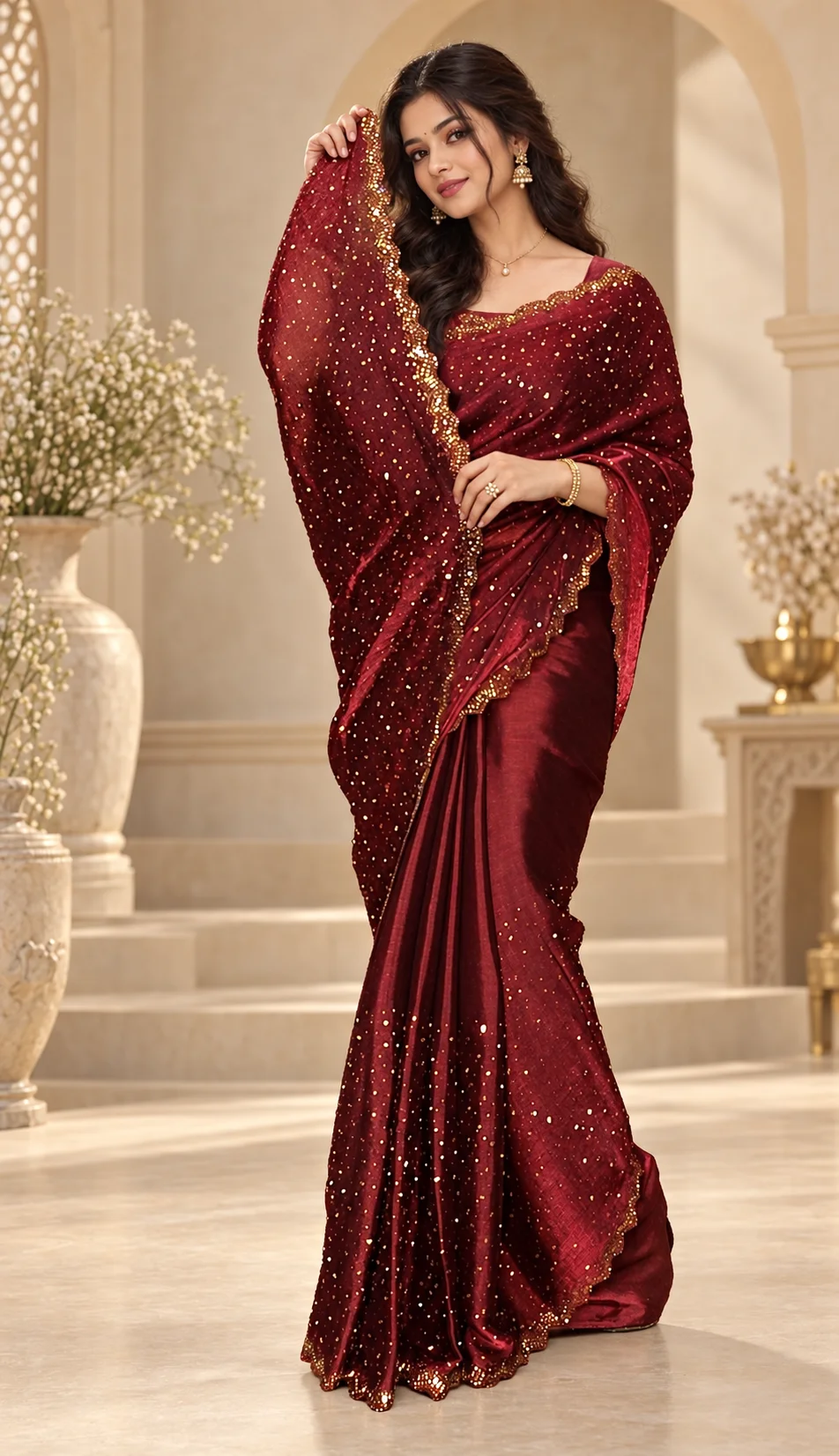 জিমিচু ফেব্রিক প্রিমিয়াম শাড়ি